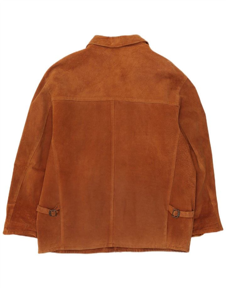 Vintage męska zamszowa kurtka UK 42 XL brązowa
