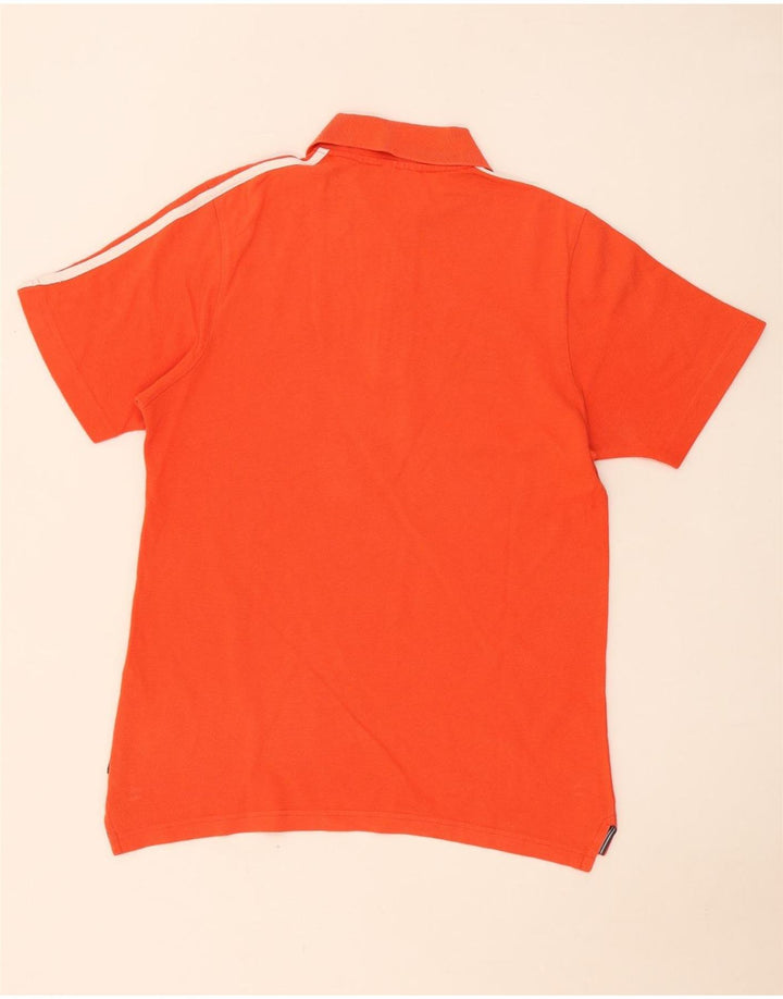 Męska koszulka polo Adidas, mała, pomarańczowa, bawełniana
