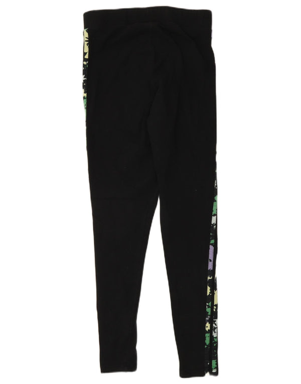 Legginsy Damskie Adidas UK 10 Małe Czarne Bawełniane