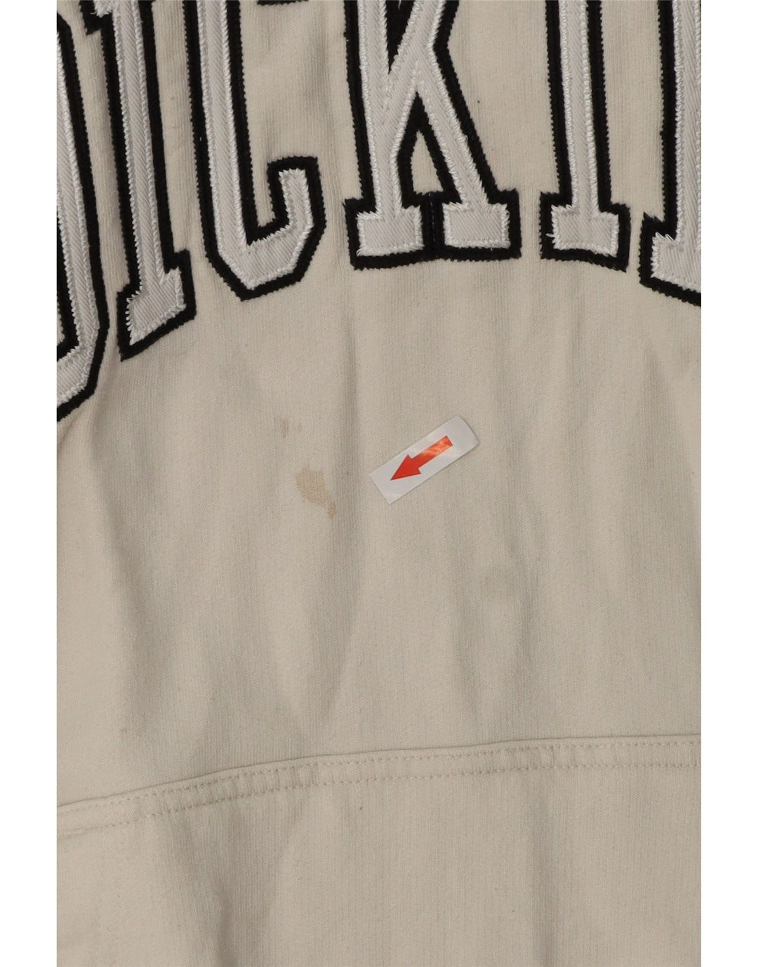 Męski sweter z kapturem Dickies z grafiką, duży, z białej bawełny