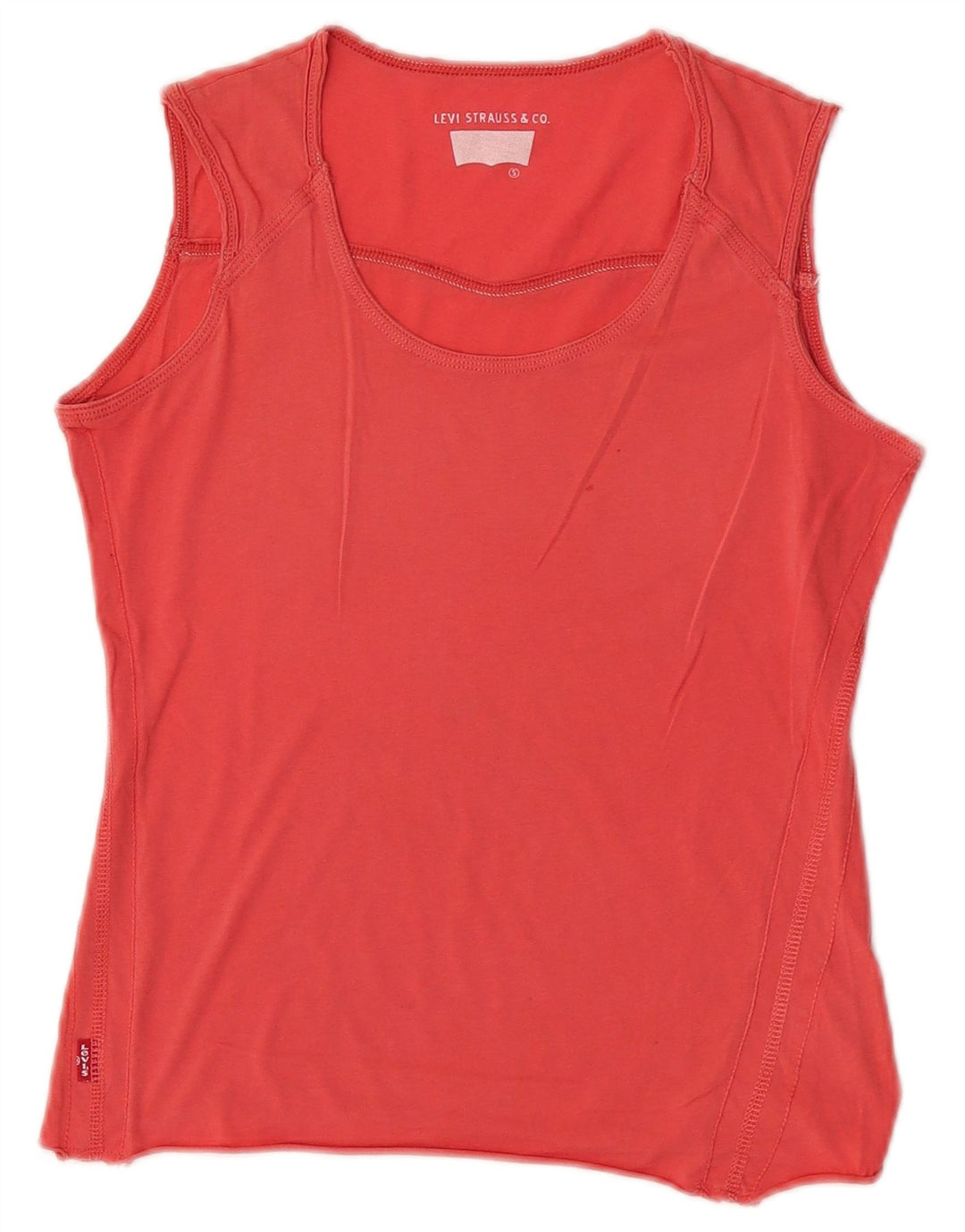Damska kamizelka Levi's Crop Top UK 10 Small, czerwona bawełniana