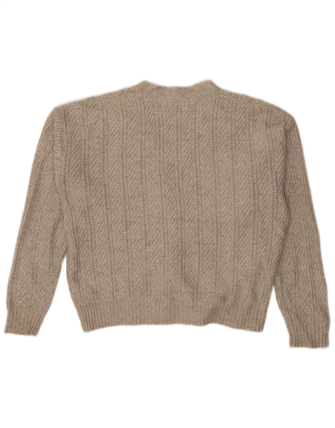 Marks & Spencer Krótki sweter damski, UK 14, średni beżowy poliester