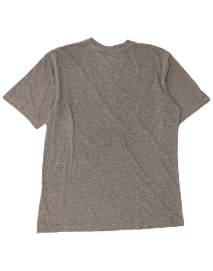 Męski T-shirt z grafiką Puma, duży, szary, nakrapiany
