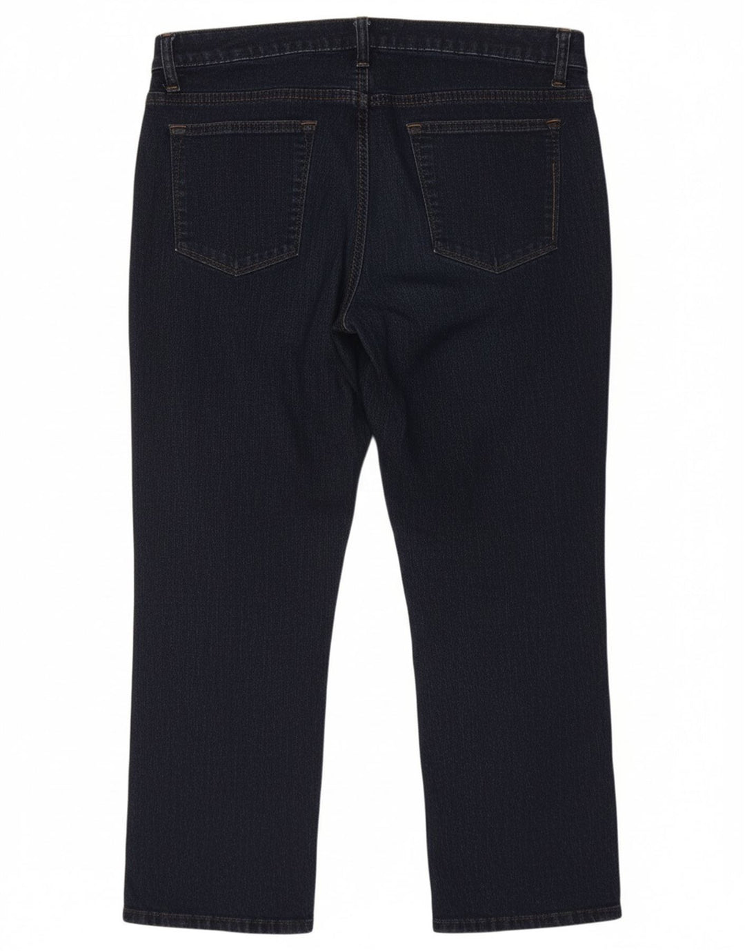 LEE Womens Riders Mid Rise Capri Jeans W34 L21 Navy Blue