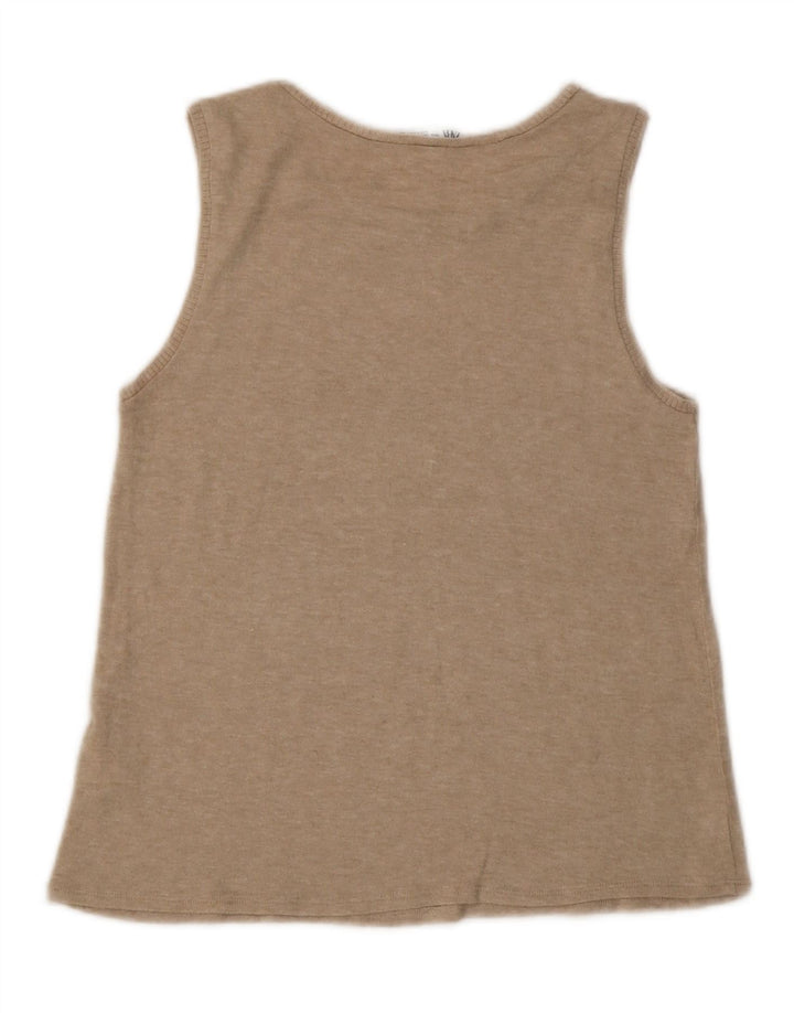Damski top z kamizelką Zara UK 12 Medium Beige Flecked Viscose