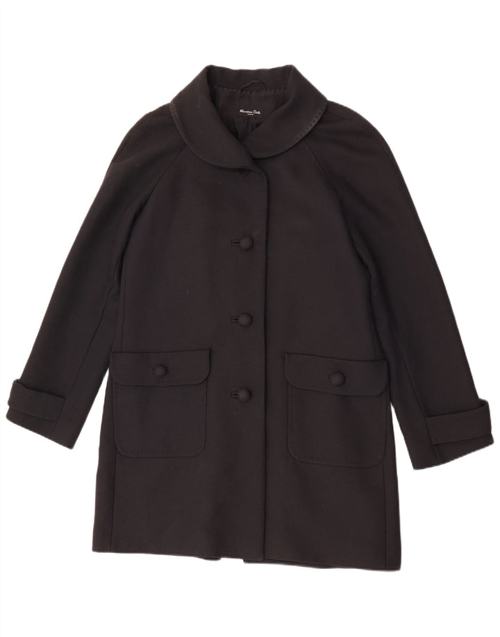 Płaszcz damski Massimo Dutti EU 42, duży, czarny, bawełniany