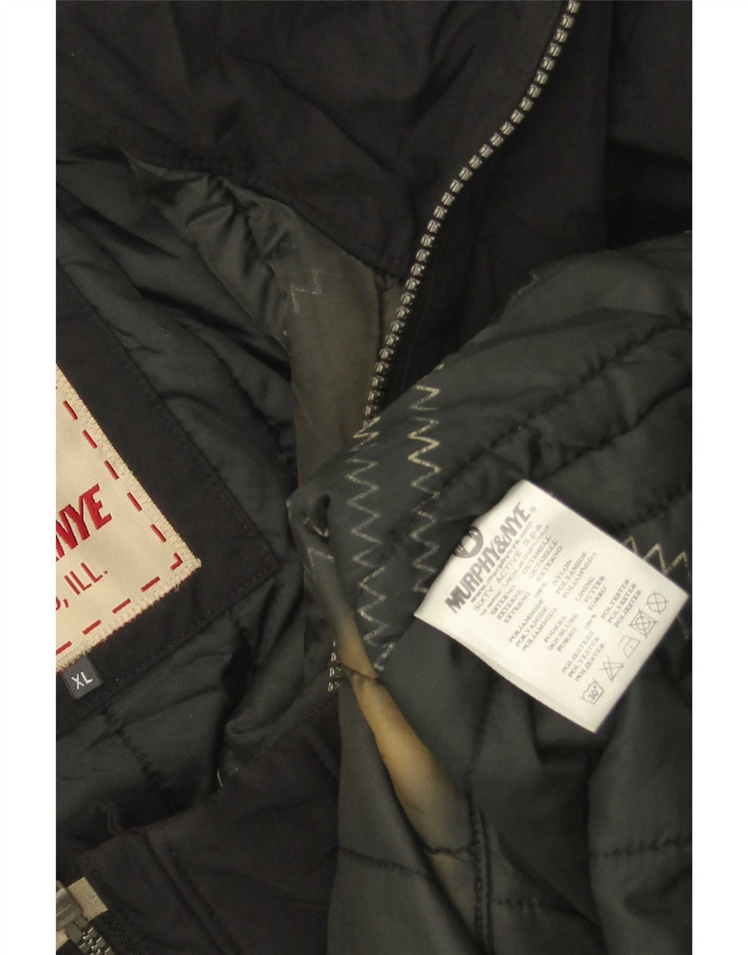 Męska kurtka bomberka Murphy & Nye UK 42 XL, czarna, poliamidowa