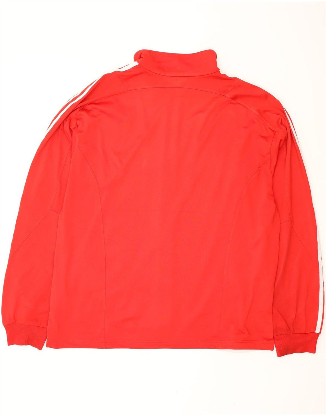 Męska bluza dresowa Adidas, duża, czerwona, poliestrowa z blokami kolorów
