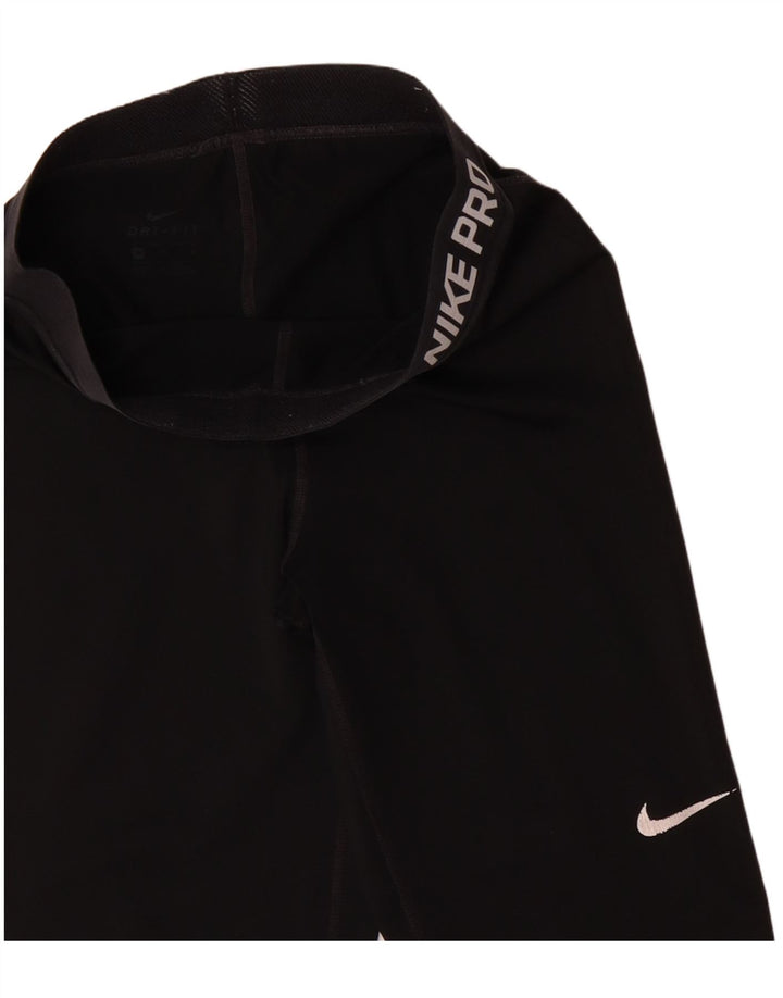 Damskie legginsy Nike Graphic Capri UK 12, średnie czarne
