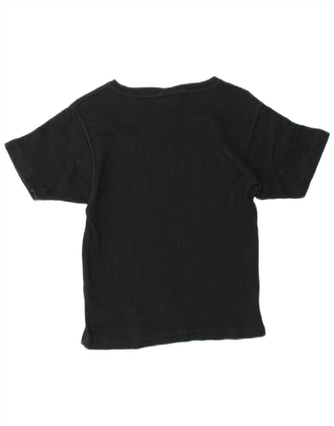 Damski T-shirt CHAMPION Crop Top UK 12 Średni Czarny Bawełna