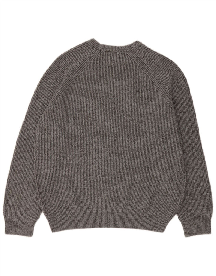 Marks & Spencer Męski sweter z okrągłym dekoltem XL, szary poliamid