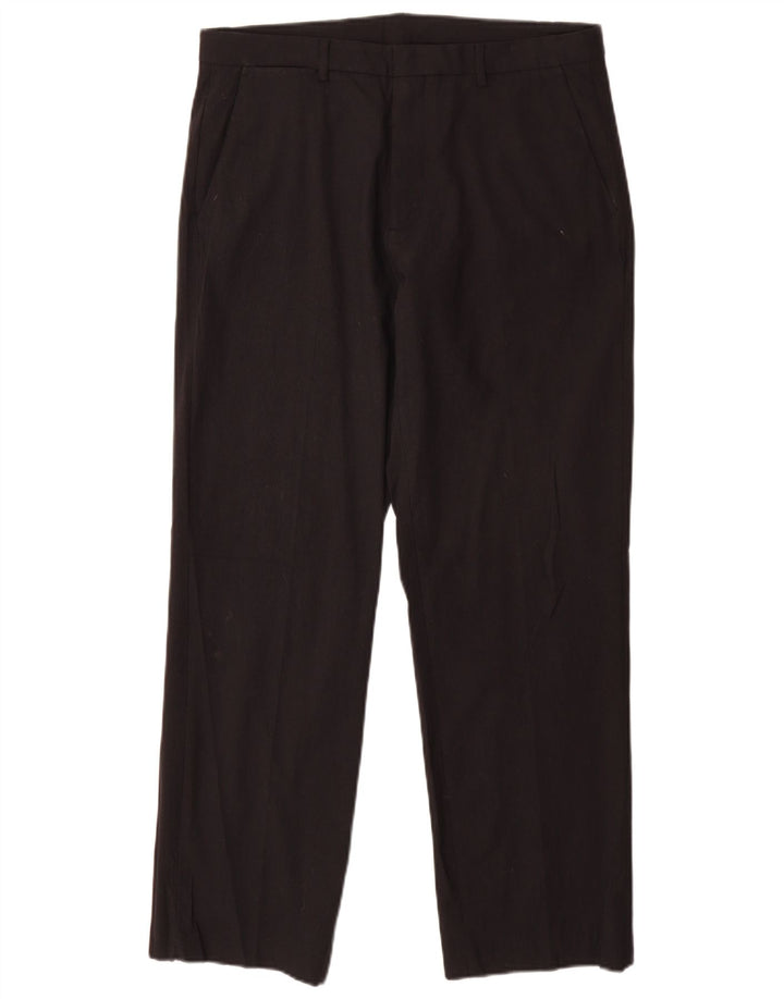 Męskie proste spodnie chino Calvin Klein W32 L30 Czarny poliester