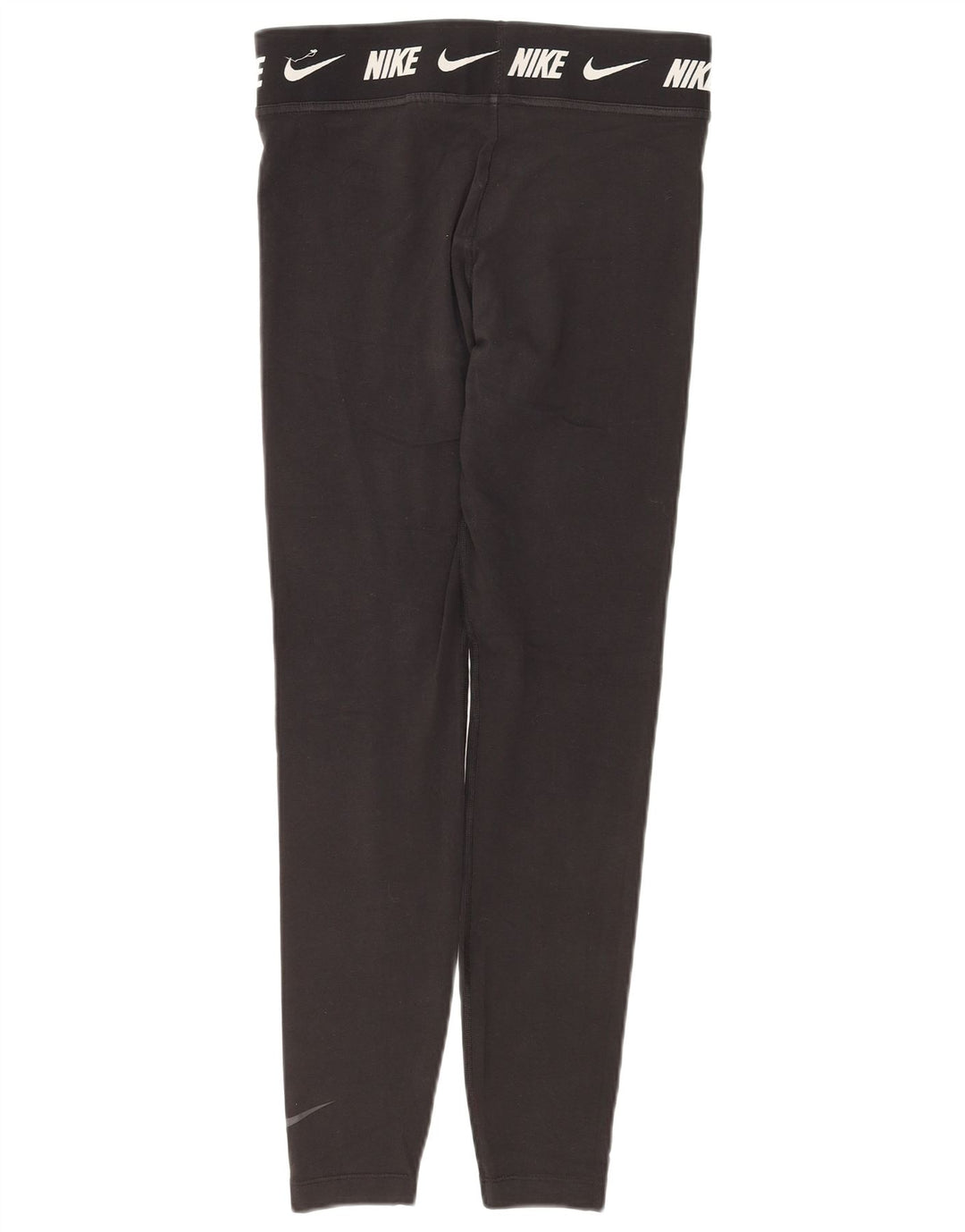 Damskie legginsy NIKE o dopasowanym kroju z grafiką UK 12, średnia czarna bawełna