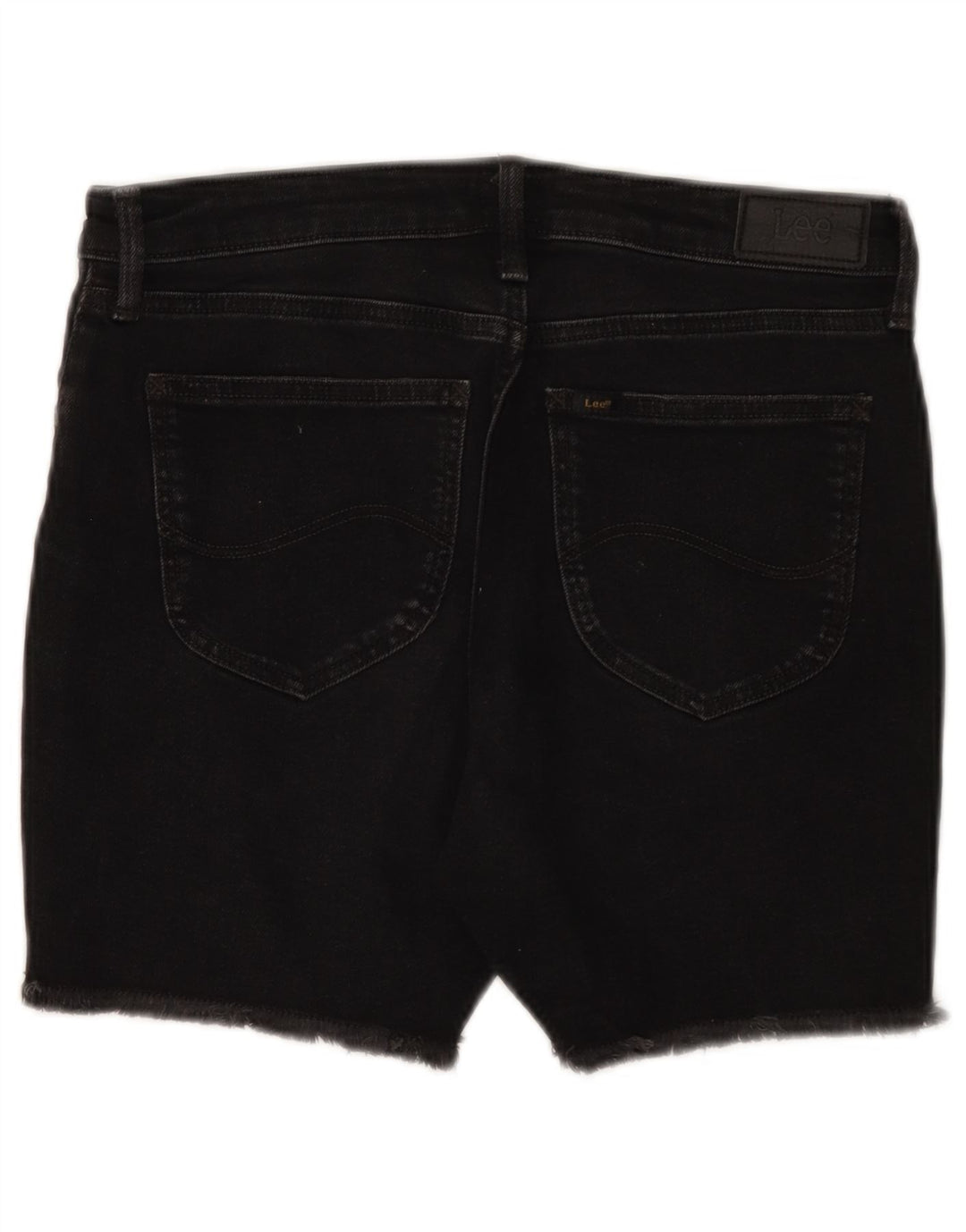 Damskie spodenki jeansowe Lee Boyfriend W27, małe, czarne, bawełniane