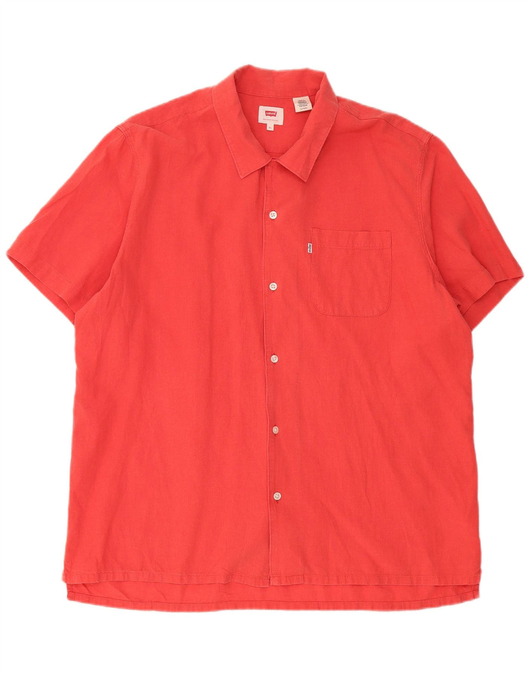 Koszula męska z krótkim rękawem Levi's XL, czerwona