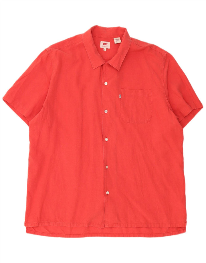 Koszula męska z krótkim rękawem Levi's XL, czerwona