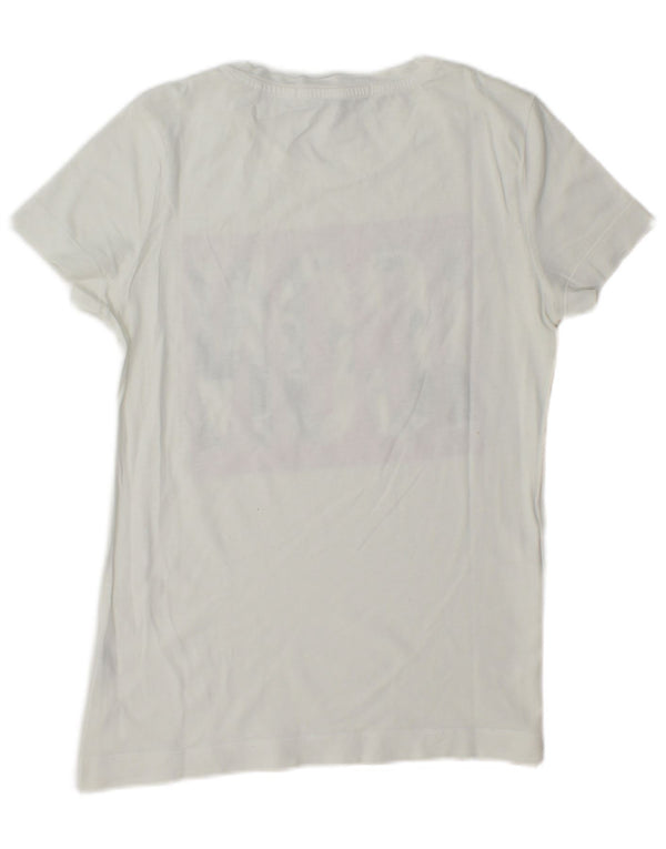 Damska koszulka graficzna Guess Top UK 14 Medium White
