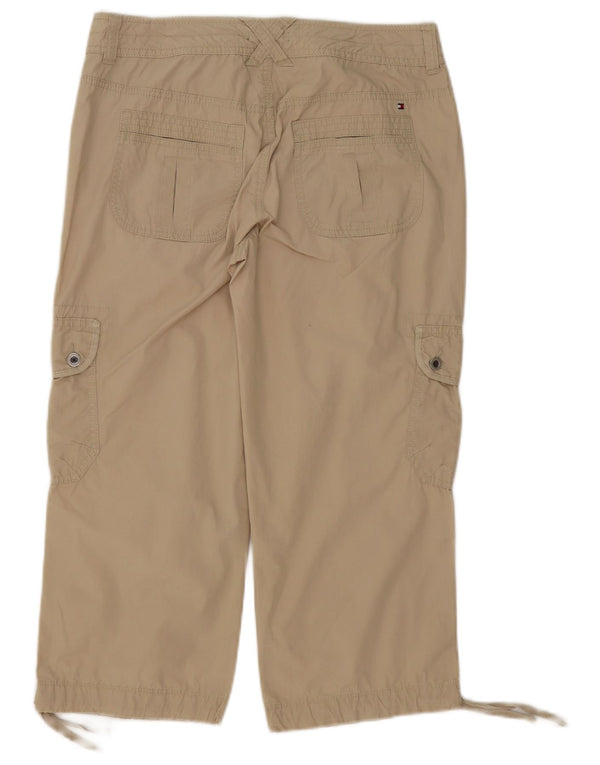 Spodnie damskie Tommy Hilfiger Crop Cargo US 6 Medium W32 L24 Beżowa bawełna