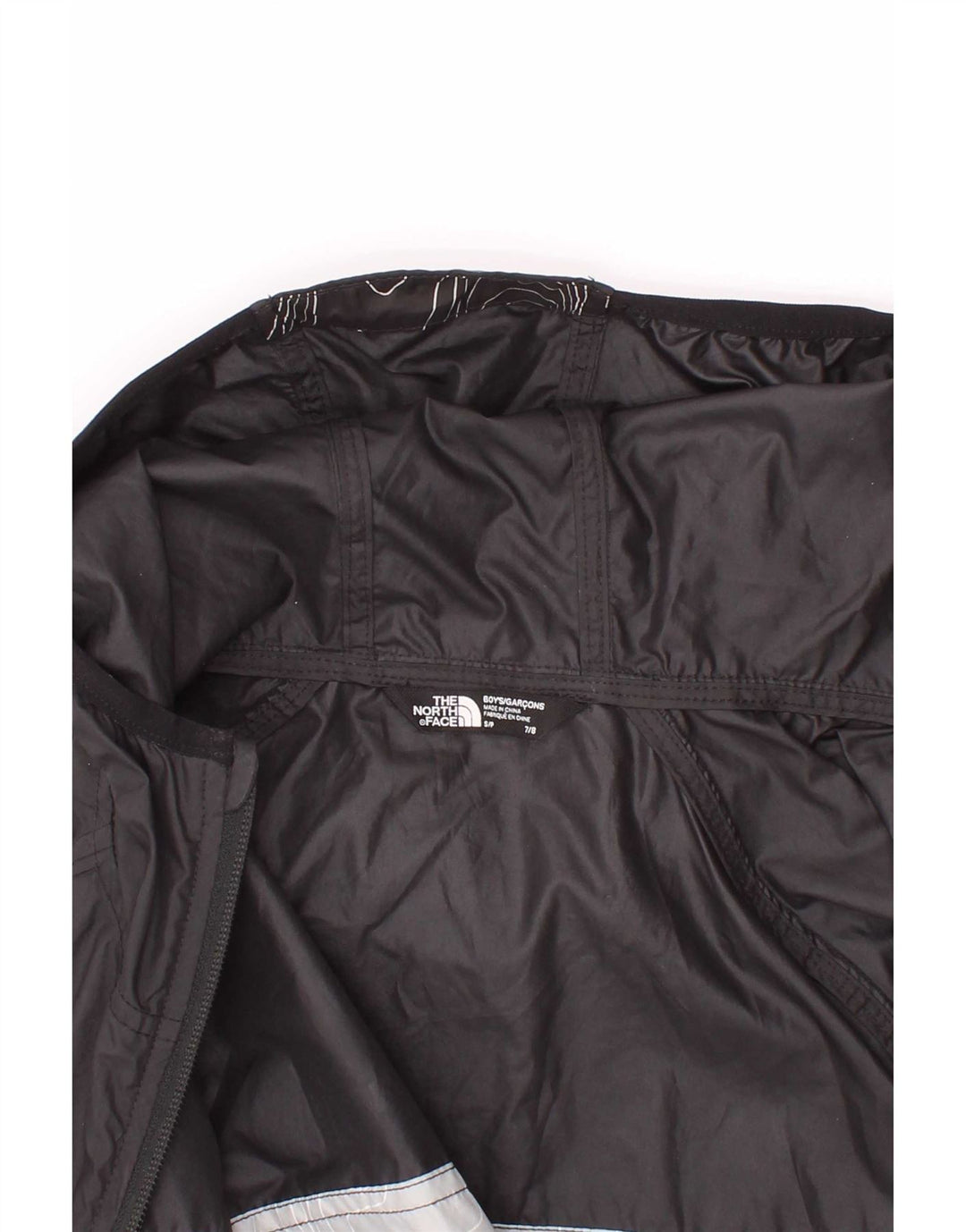 Chłopięca kurtka przeciwdeszczowa z kapturem The North Face, 7-8 lat, mała, czarna