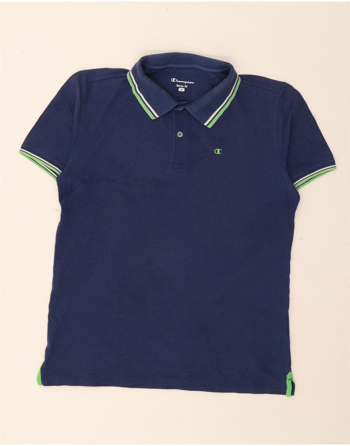 Męska koszulka polo Champion Herritage Fit w kolorze średnioniebieskim