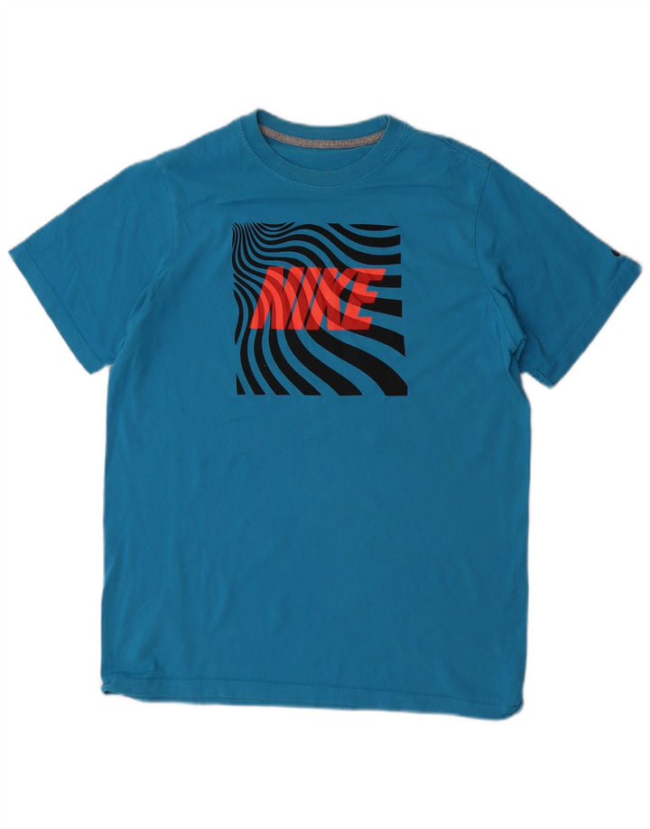Chłopięcy T-shirt z grafiką Nike 13-14 lat XL, niebieski
