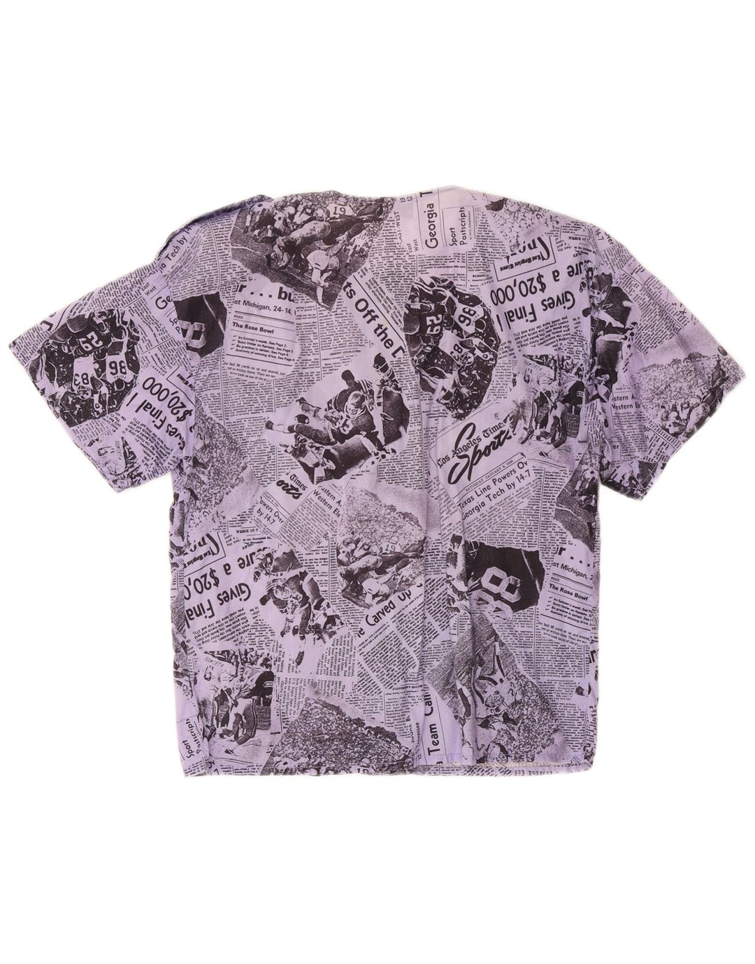 Damska bluzka z krótkim rękawem i grafiką w stylu vintage IT 46 Large Lilac