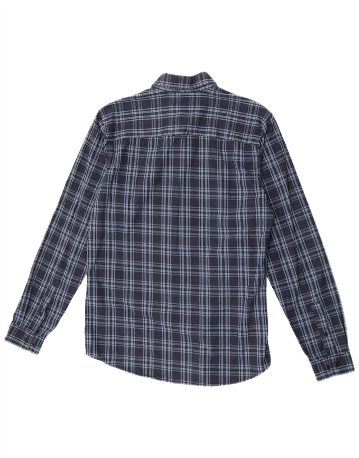 Koszula flanelowa męska Jack & Jones o dopasowanym kroju, w średnią granatową kratkę
