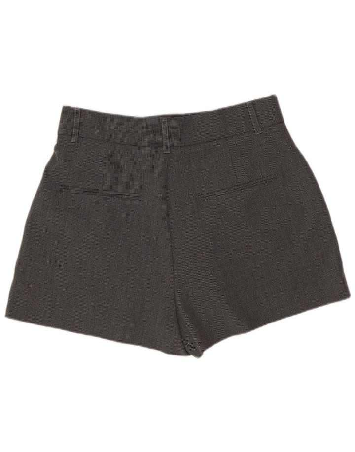 Damskie spodenki z wysokim stanem Zara, średnie W28, szare w pepitkę