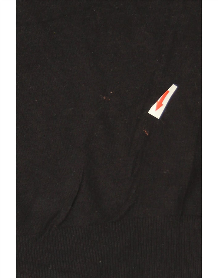 Marks & Spencer Damski sweter z dekoltem w łódkę, UK 12, średni czarny