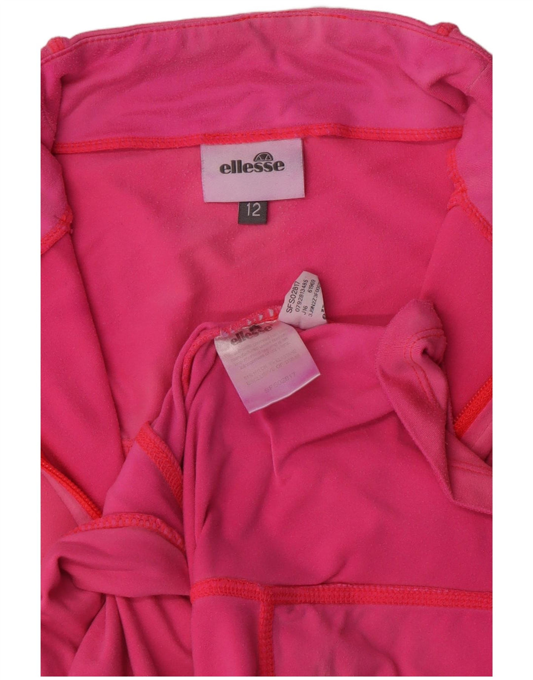 Damska kurtka dresowa Ellesse UK 12, średni różowy nylon