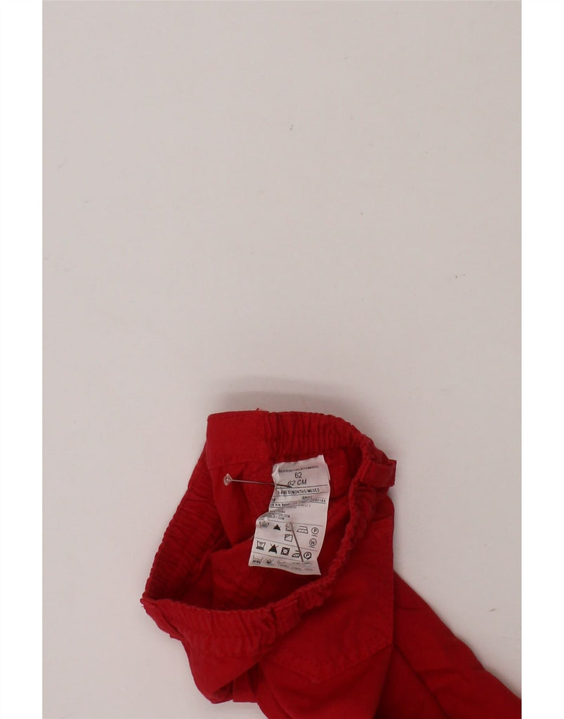 BENETTON Baby Boys Straight Casual Trousers 3-6 Months W16 L8 Red Cotton Vintage Benetton and Second-Hand Benetton from Messina Hembry 