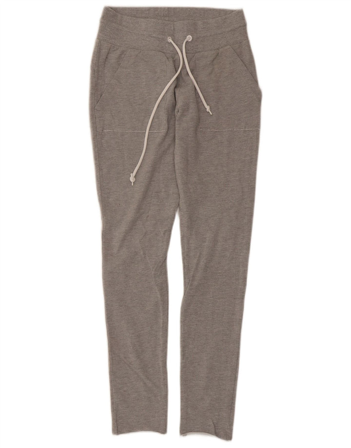 Damskie spodnie dresowe Adidas UK 8/10, mały, szary, nakrapiany poliester