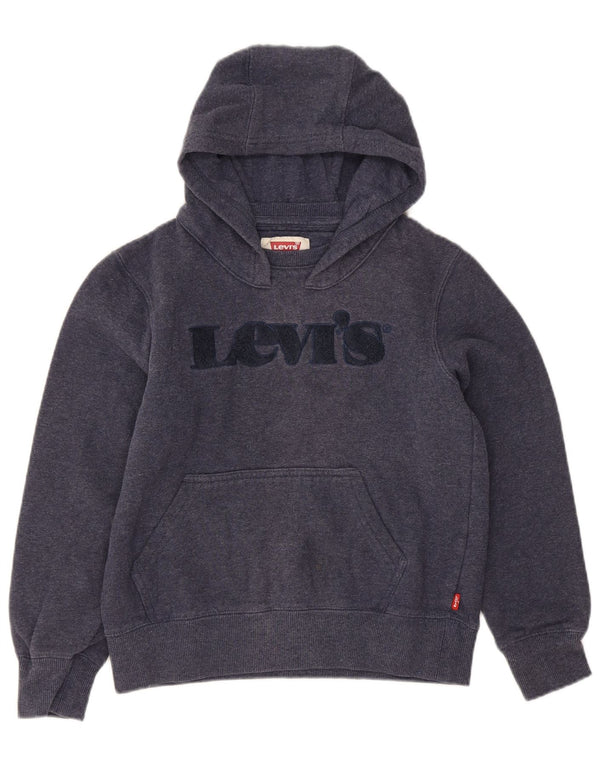 Chłopięcy sweter z kapturem Levi's 9-10 lat, granatowy, bawełniany