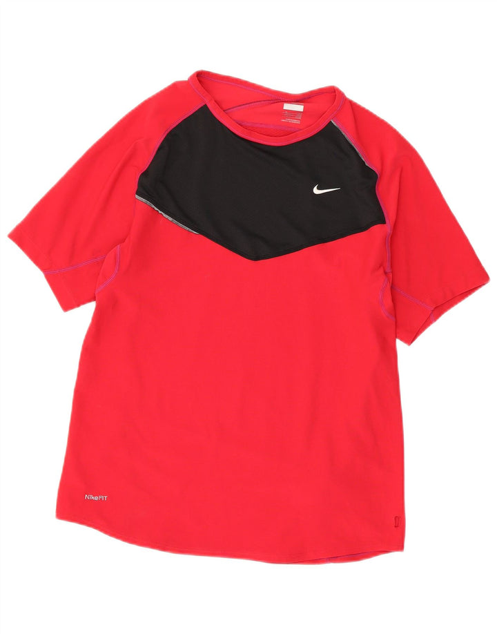 T-shirt męski Nike Top UK 39/41, poliester w kolorze średniej czerwieni