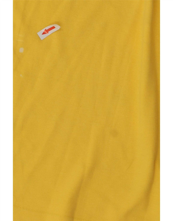 Męski T-shirt z grafiką Invicta, mały, żółty, bawełniany