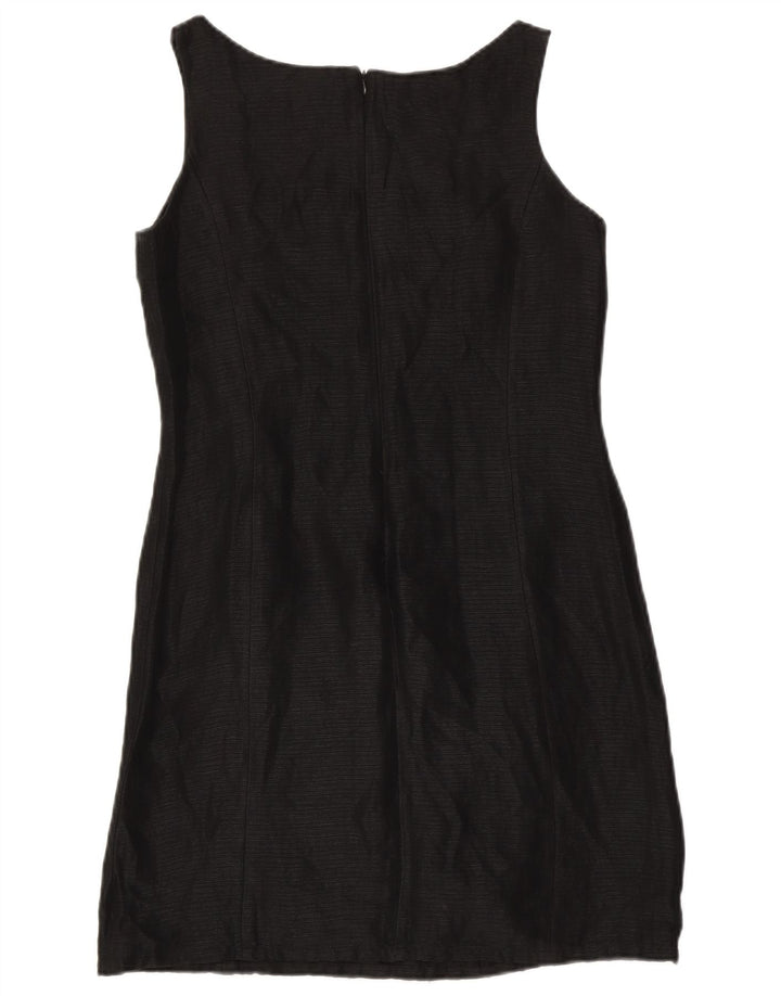 Balonowa damska sukienka płaszczowa bez rękawów IT 40 Small Black Silk