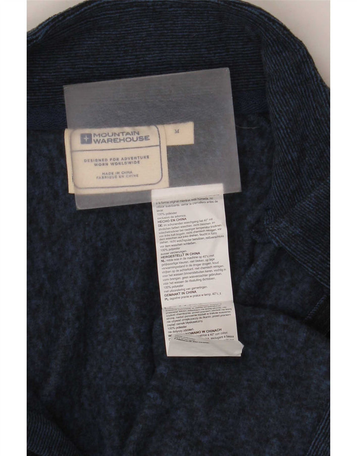 Męski sweter z zamkiem błyskawicznym Mountain Warehouse, średni granatowy, nakrapiany