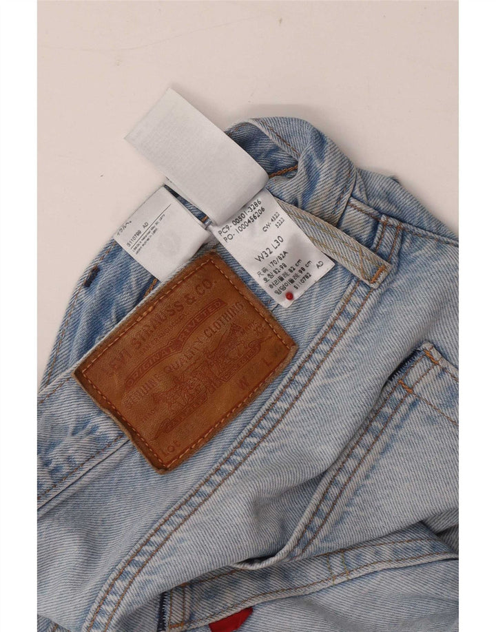 Męskie dżinsy Levi's 501 Straight W32 L30 Niebieskie bawełniane