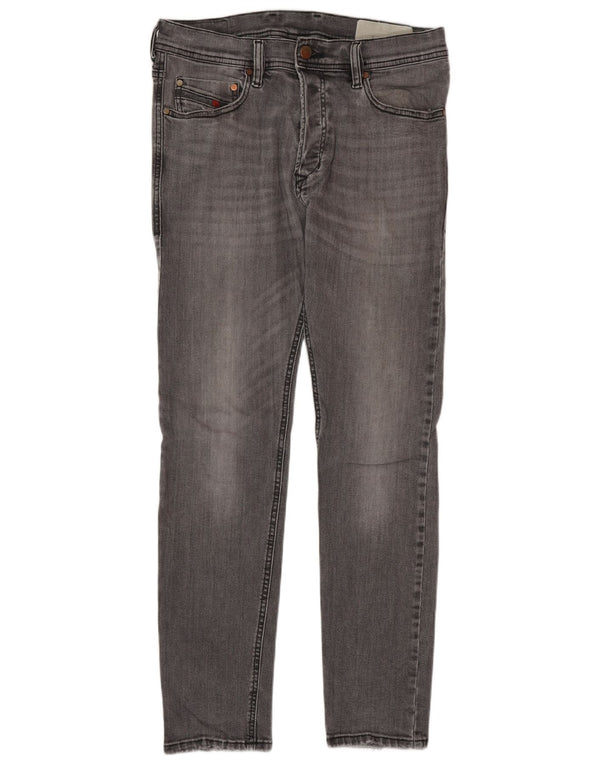 DIESEL Męskie jeansy obcisłe W29 L30 Szara bawełna