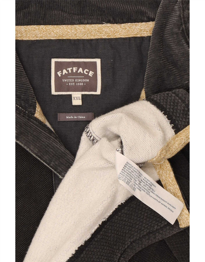 Męska bluza z zamkiem błyskawicznym Fat Face, 2XL, szara bawełna