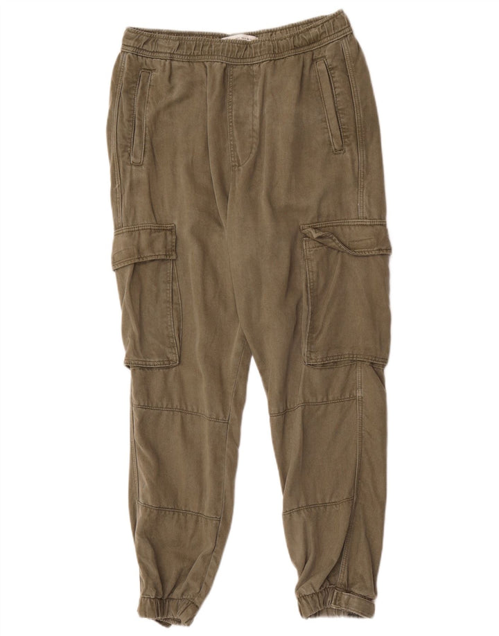 Męskie spodnie dresowe Zara Cargo, średnie W31 L26 Khaki Lyocell