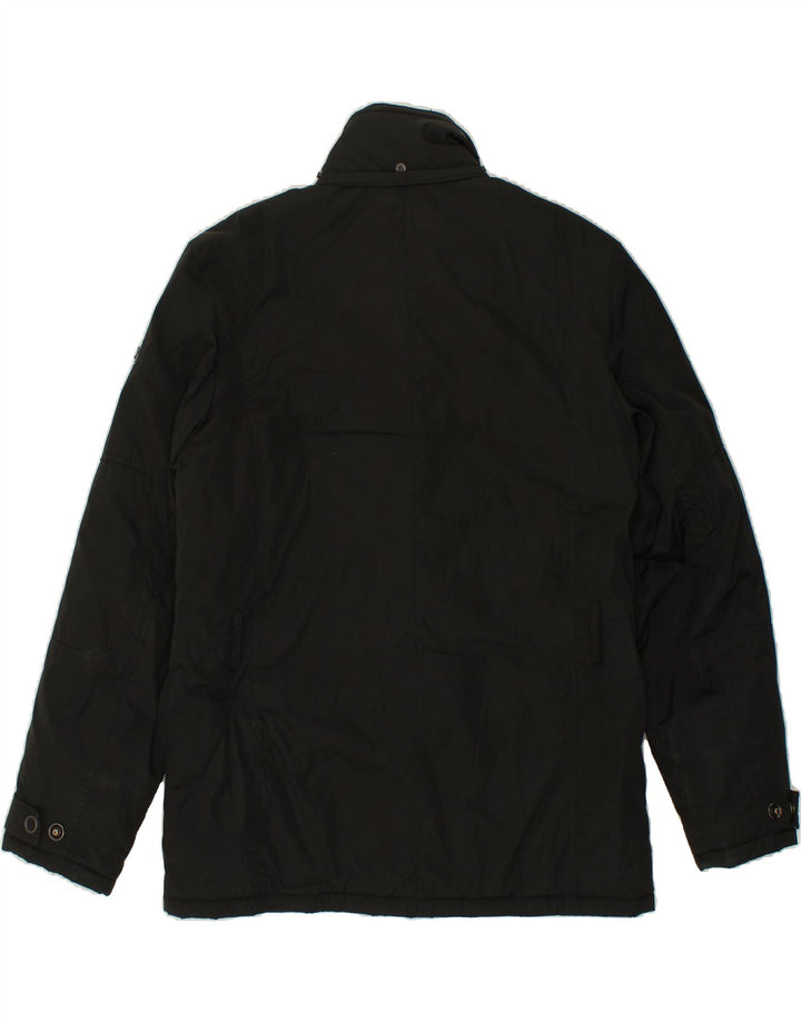 CANADIENS Mens Windbreaker Jacket IT 48 Medium Black Polyester Vintage Canadiens and Second-Hand Canadiens from Messina Hembry 