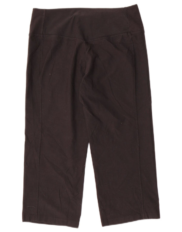 Damskie legginsy NIKE Dri Fit Capri UK 12, średni czarny poliester