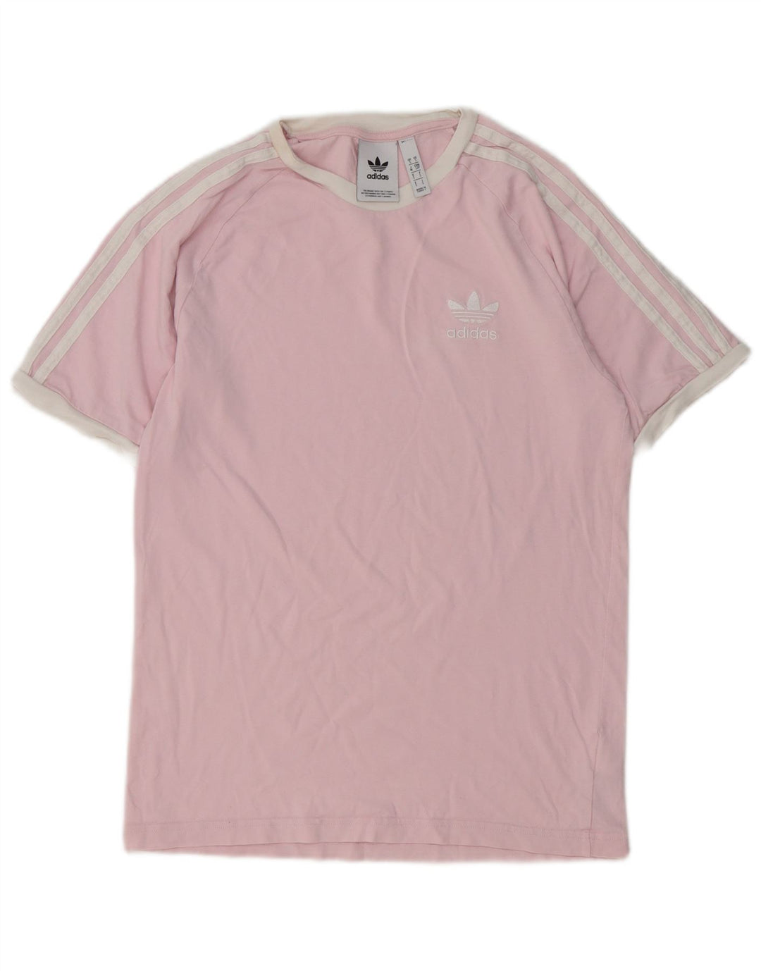 Adidas Męski T-Shirt Top Mały Różowy Bawełniany