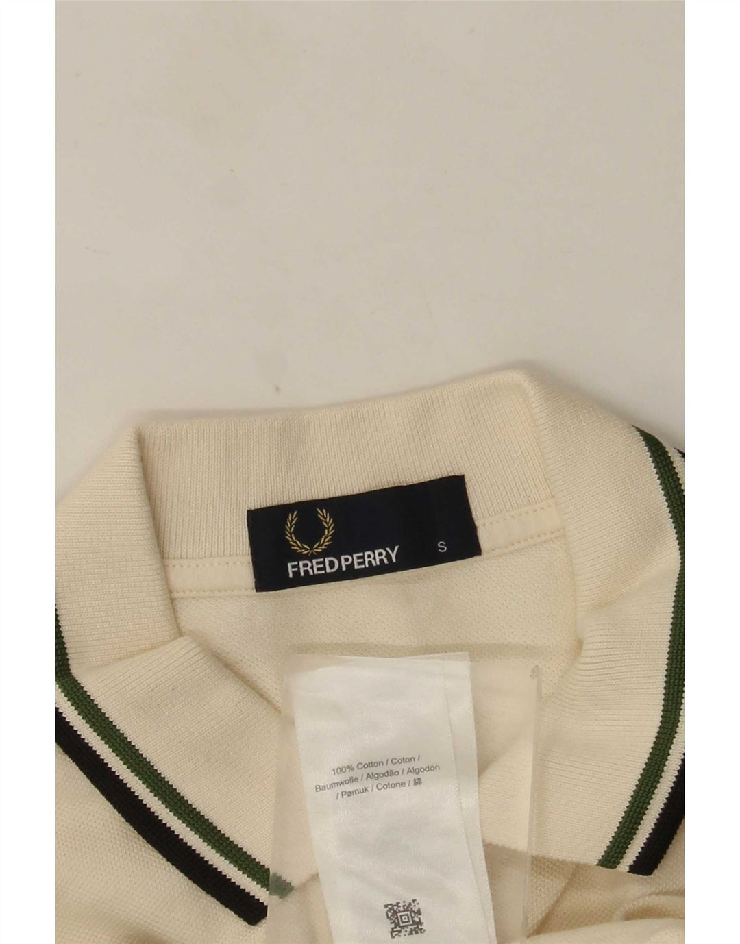 Męska koszulka polo Fred Perry, mała, biała, bawełniana
