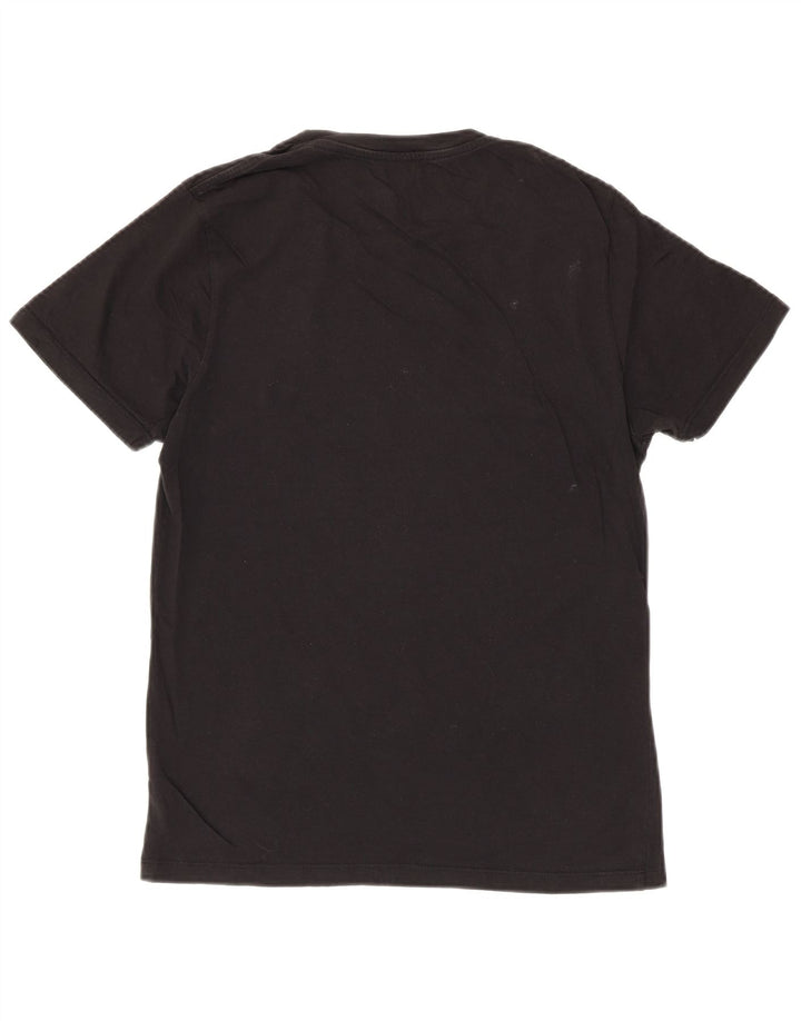 Męski T-shirt z grafiką Jack & Jones, średni czarny, bawełniany
