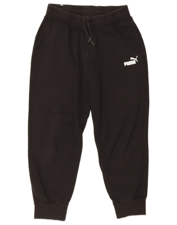 Damskie spodnie dresowe Puma Joggers UK 10 Małe Czarne Bawełniane