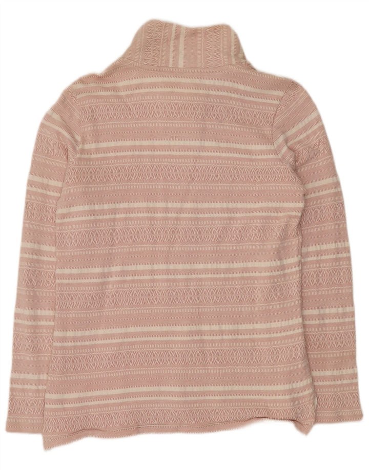 Damski sweter oversize FAT FACE UK 8 w małe różowe paski