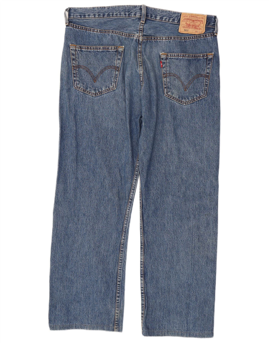 Męskie jeansy Levi's 501 Straight W36 L28 Niebieskie bawełniane