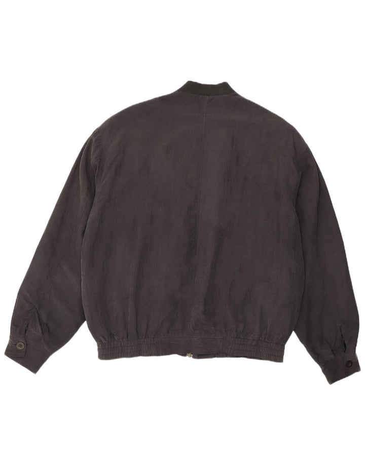 Męska kurtka bomberka w stylu vintage IT 48/50 Średni wielobarwny geometryczny jedwab